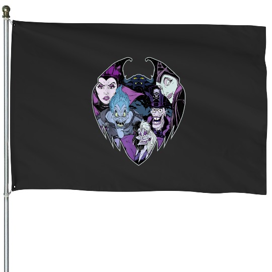 Discover Disney Villains Evil Crew House Flags