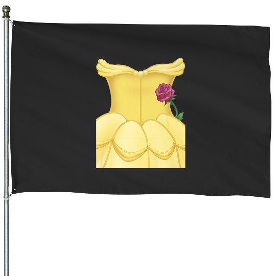 Disney Beauty And Beast Belle Dress Costume Hall House Flags