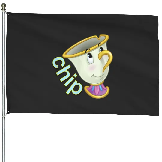 Disney Beauty The Beast Chip Side Profile 8652 House Flags