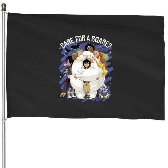 Disney Big Hero 6 Baymax Care For Scare Hallowee House Flags