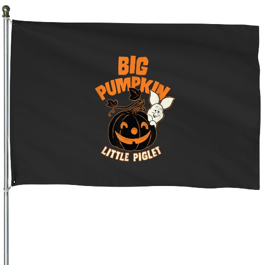 Disneys Winnie the Pooh Big Pumpkin Little Pigle House Flags