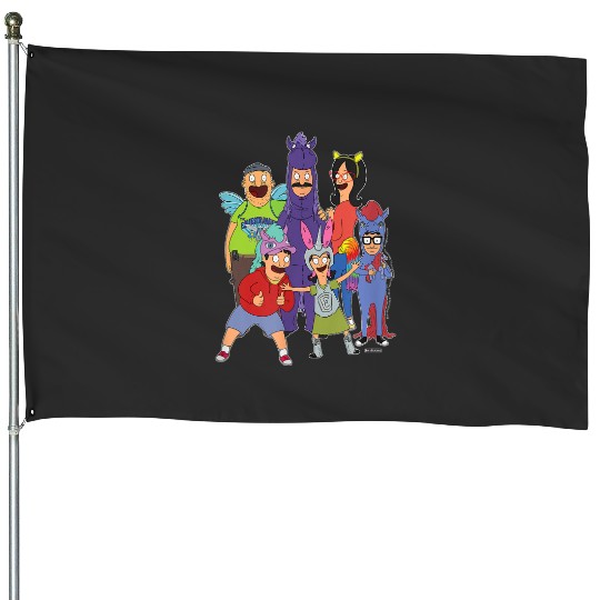 Bobs Burgers Equestranauts Family Photo House Flags