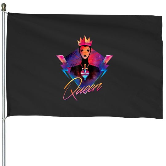 Discover Disney Villains Evil Queen Neon 90s Rock Band 93 House Flags