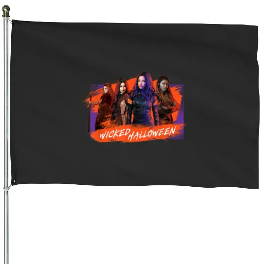 Disney Halloween Descendants Wicked House Flags