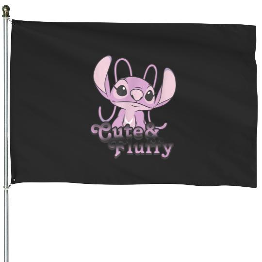 Disney Lilo Stitch Valentines Day Angel Cute Flu House Flags