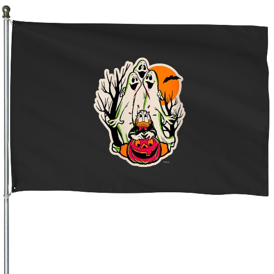 Discover Disney 100 Donald Duck Trick or Treat Ghosts Hal House Flags