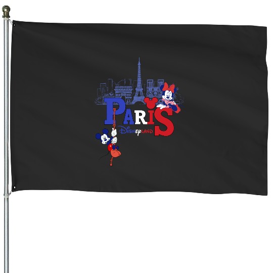 Disneyland Paris 1992 Vintage House Flags, Disneyland Vacation House Flags