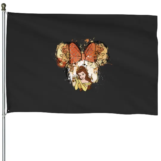 Princess Belle House Flags,Belle House Flags,Disney Princess Belle
