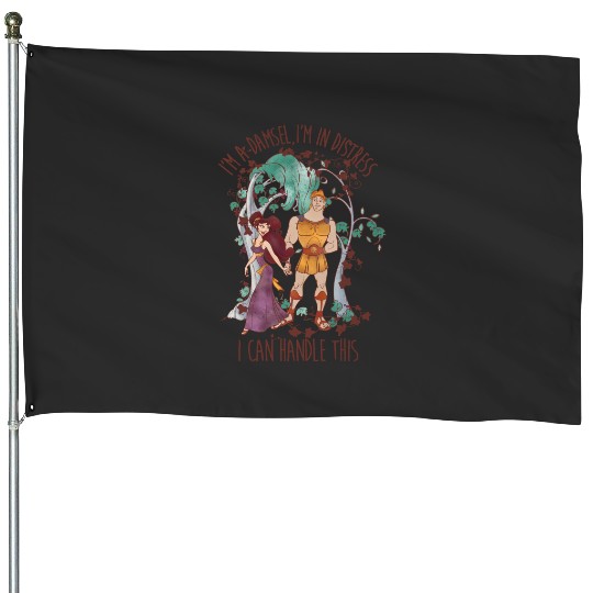 Retro Disney Hercules Meg I'm In Distress I Can Handle This House Flags