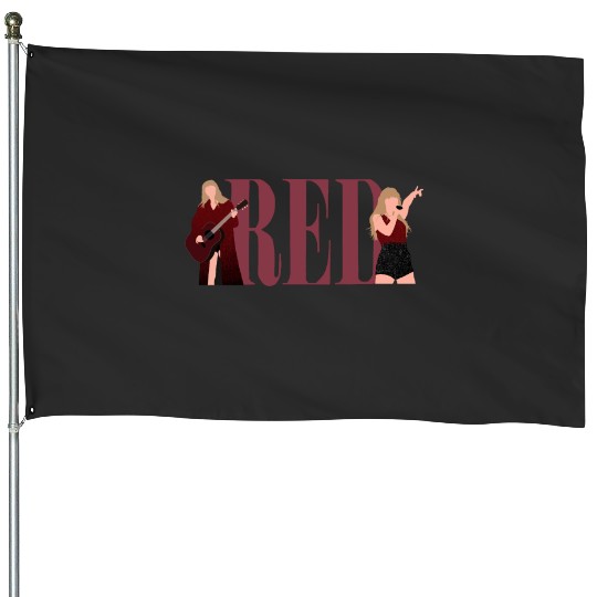 TaylorSwift Red eras tour art House Flags