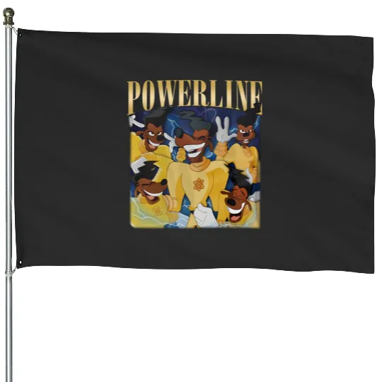 Vintage Disney Powerline House Flags, Powerline Stand Out Tour, Powerline Goofy Movie