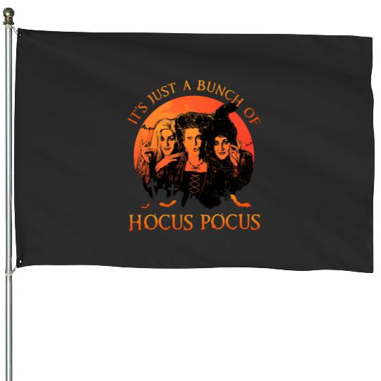 Disney Hocus Pocus Sanderson Sisters Halloween House Flags, Cartoon House Flags, Cute House Flags, Gift For Family