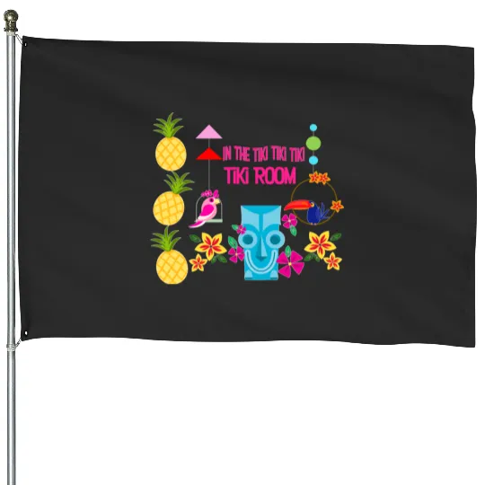 In the Tiki room - Enchanted Tiki Room Disney World - House Flags