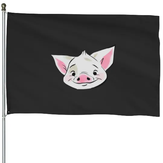 Discover Disney Moana Pua Face House Flags, Moana Princess House Flags