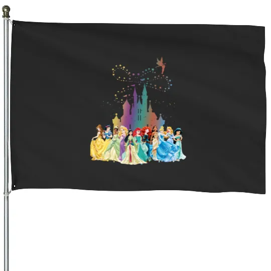 Disney Princess House Flags, Princess Castle House Flags
