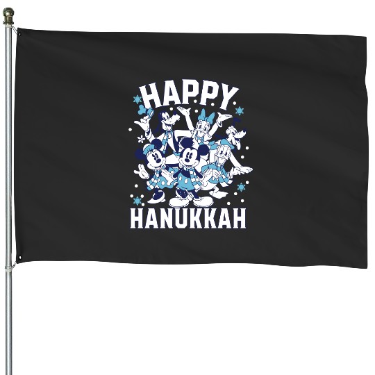 Disney Happy Hanukkah from Mickey Mouse and Friends House Flags