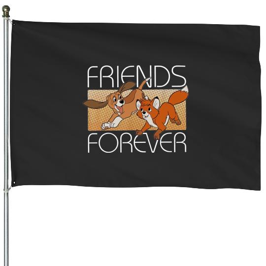 Friend Forever - Hound Tod & Copper House Flags, The Fox and The Hound House Flags, Disney Best Friend House Flags, Disney 2023 House Flags, Gift Ideas