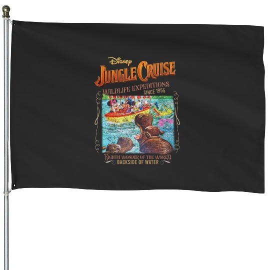 Jungle Cruise House Flags,  House Flags, Mickey and Friends House Flags, Disney Park House Flags, Disney Jungle Cruise Ride, Disneyland Trip House Flags