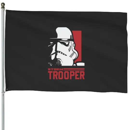 Retro Star Wars Stormtrooper House Flags, Vintage Disney Star Wars House Flags