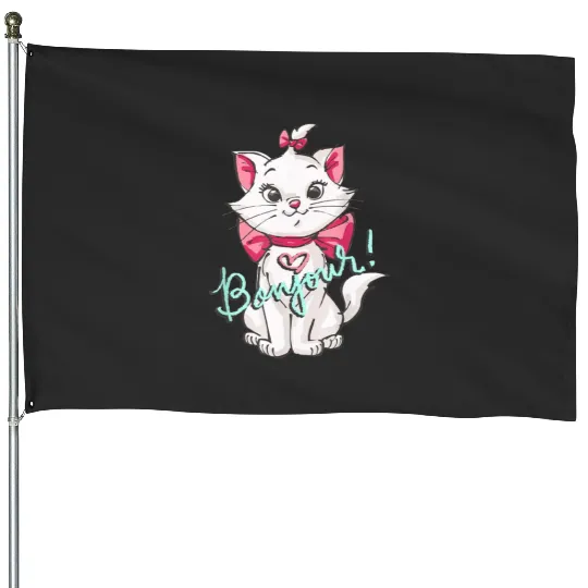 Lovely Cat - The Aristocats House Flags, Aristocats House Flags, Disneyland House Flags