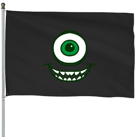 Disney Monsters Inc. Mike Wazowski Halloween House Flags