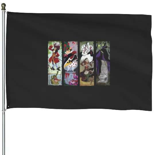 Villain House Flags, Disney Villain Tank, The Haunted Mansion Tank