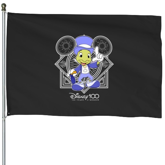 Disney Jiminy Cricket Portrait Disney 100 Years of Wonder House Flags