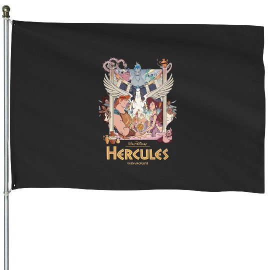 Disney Hercules House Flags, Retro Hercules 1997 House Flags, Magic Kingdom House Flags