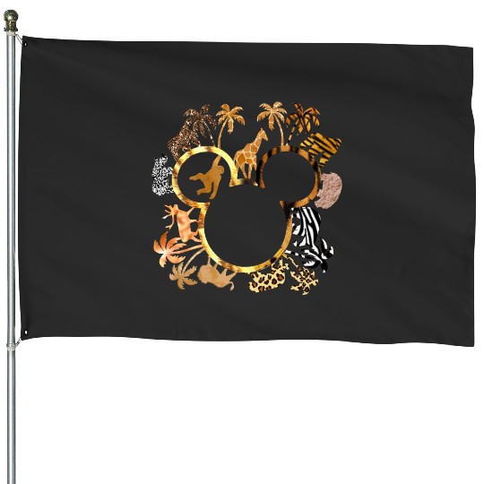 Disney Animal Kingdom House Flags, Disney Safari, Disney Leopard House Flags, Hakuna Matata House Flags