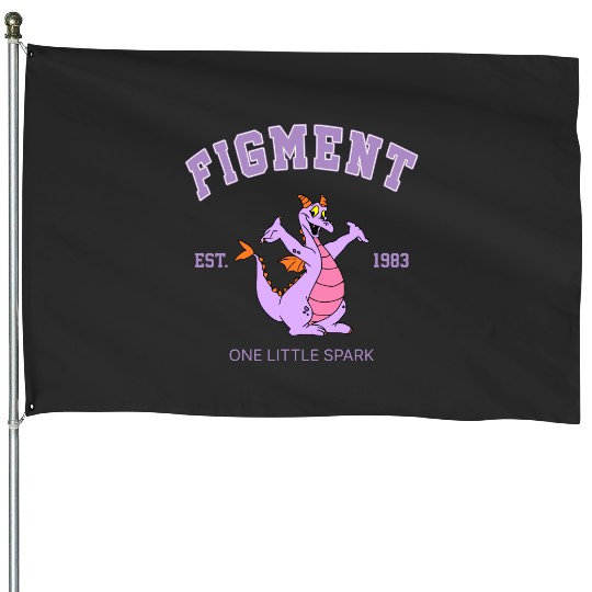 Disney Figment House Flags, Figment Est 1983 House Flags, Figment House Flags