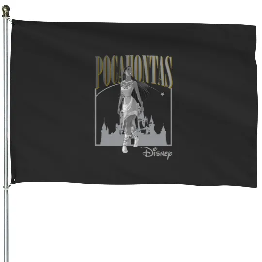 Pocahontas Vintage 90s House Flags, Disney princess House Flags