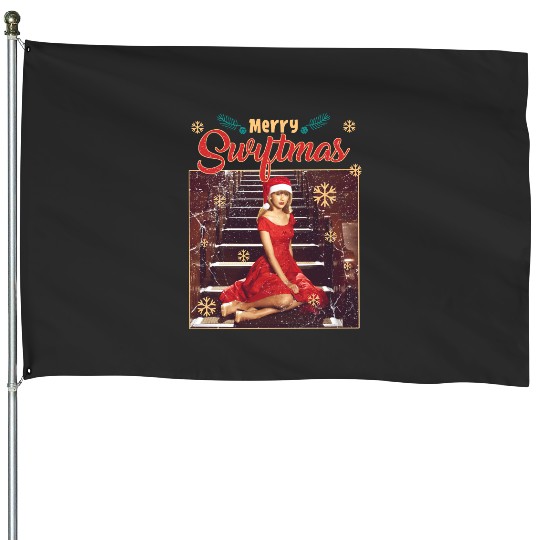 Discover Merry Swiftmas Taylor Christmas House Flags