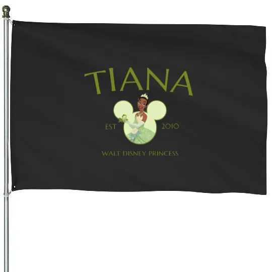 Princess Tiana House Flags, Disney Princess House Flags, Tiana House Flags