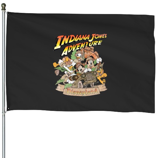 Vintage Disneyland House Flags, Disneyland Adventure House Flags