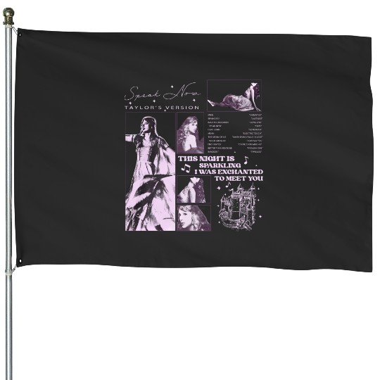 Discover Taylor Album Speak Now Track List House Flags,Taylor version Tour House Flags