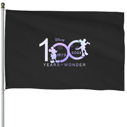 Disney 100 Years Of Wonder House Flags, 100 Year Anniversary, Disney 100th House Flags