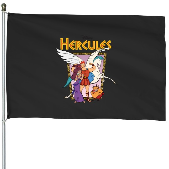 Vinatge Disney Hercules House Flags