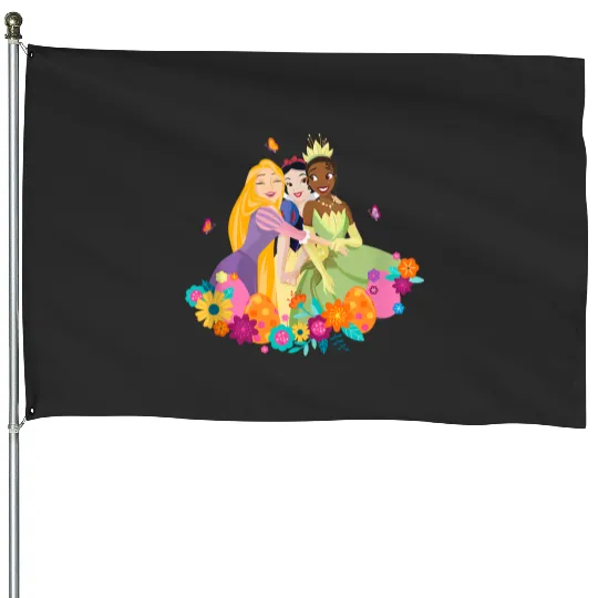  Disney Princess Rapunzel Snow White Tiana Spring Easter Eggs Gifts House Flags
