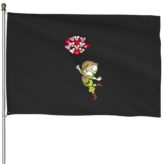 Carl And Ellie Valentine_s Day, Up Balloons Disney Valentine House Flags