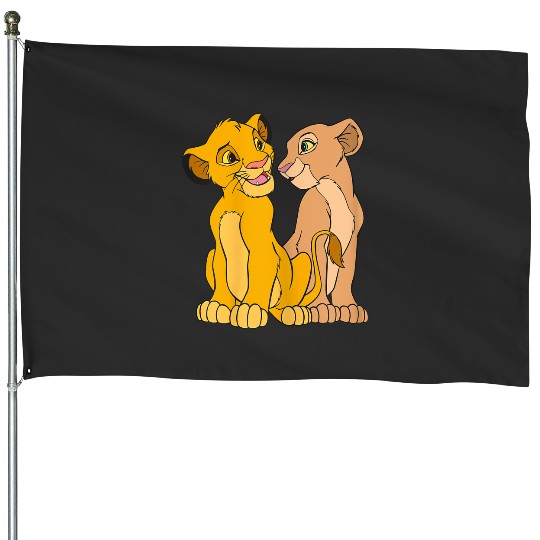 Disney The Lion King Young Simba And Nala Together House Flags