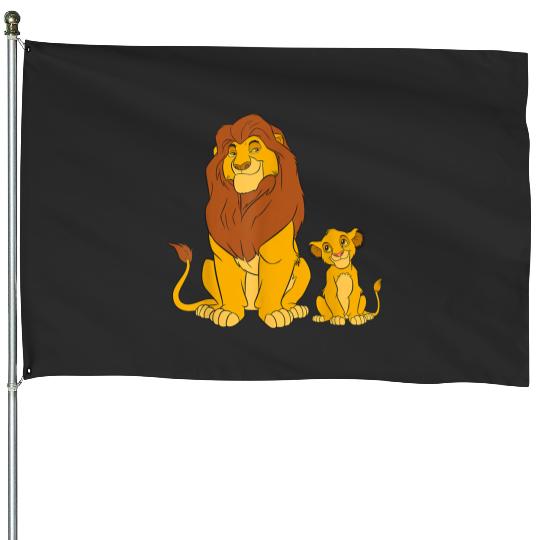 Disney The Lion King Young Simba And Mufasa House Flags
