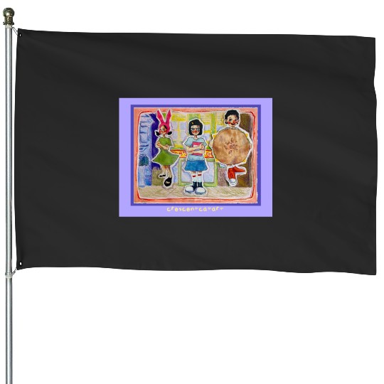 Bobs Burgers Spiral Notebook House Flags