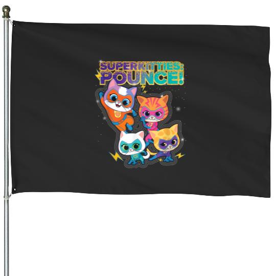 Discover Disney Junior Superkitties Pounce Full Team Shoes House Flags