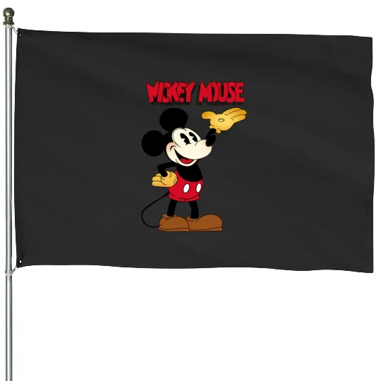 THE RETRO HAPPY MICKY MOUSE DISNEYS House Flags