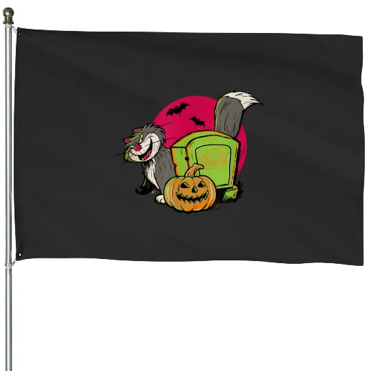 Disney 100 cinderellas Halloween Lucifer The Cat Graveyard House Flags