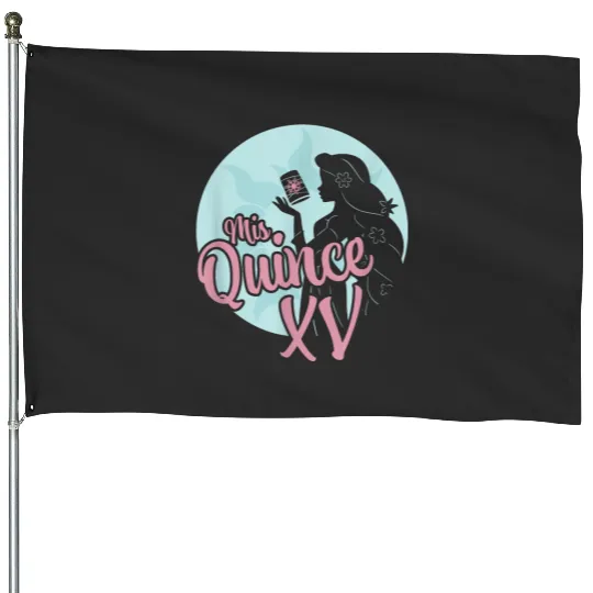 Disneys Tangled Birthday Mis Quince Rapunzel Spanish Portrait House Flags
