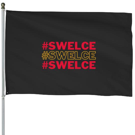 Tayl0r Swift and Travis Kelce Swelce House Flags