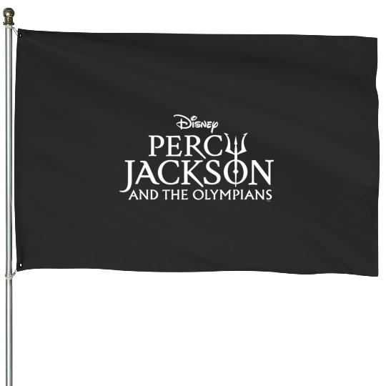 disneys Percy Jackson And The Olympians Series Title Logo House Flags