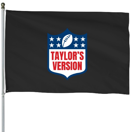 taylorr_S VERSION taylorr Swift + Travis Kelce Football Era House Flags