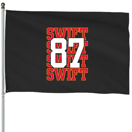 taylorr Swift and Travis Kelce (1) House Flags